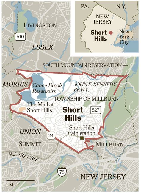 short hills map